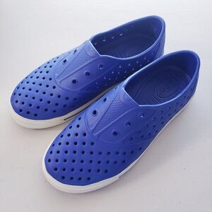 PEX Blue Perforated Slip On Womens Size 6 Lightweight Summer Casual Native